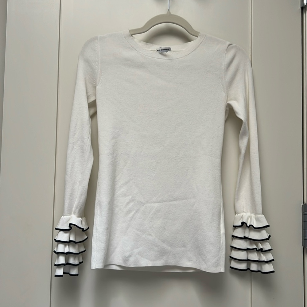 Club Monaco Flare Cuff Long Sleeve Top